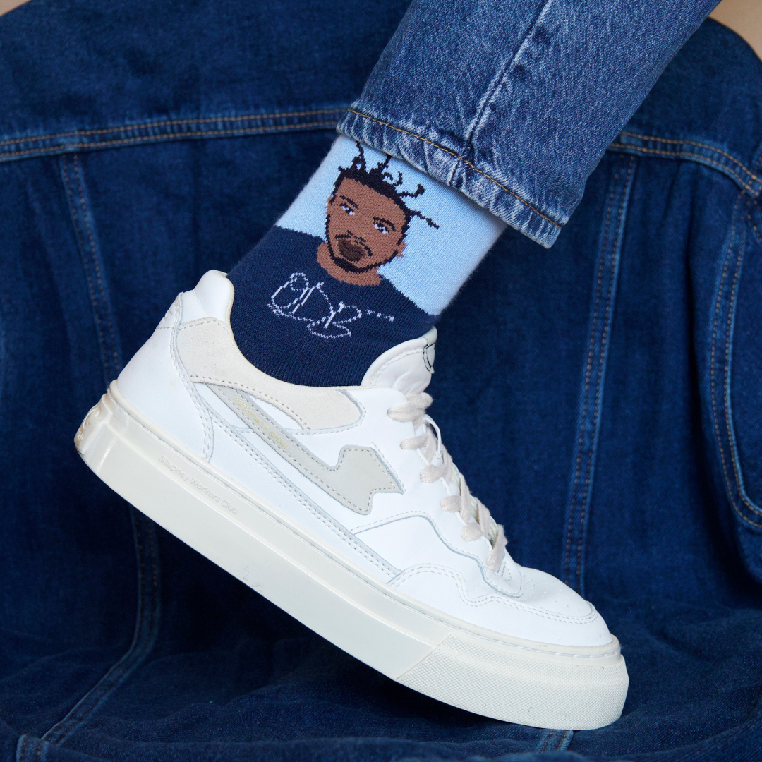 Ol' Dirty Bastard - Premium Blue Dress Socks